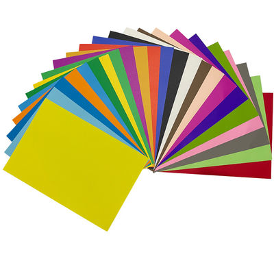 Papier de couleur recouvert à double face en carton recyclé de couleur pour les projets d'artisanat
