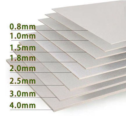 Excellente dureté 2 mm Carton gris pour fichier arch personnalisé Carnet de notes non recouvert