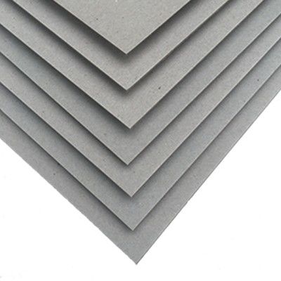 Carton gris 500 gm papier recyclé laminé en copeaux gris