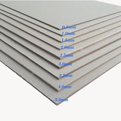 Vente en gros de carton de papier gris de haute qualité résistant au pliage de 1 à 3 mm