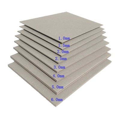Feuilles de carton gris non recouvertes pour la reliure de livres 1500GSM 1800GSM Fabricant