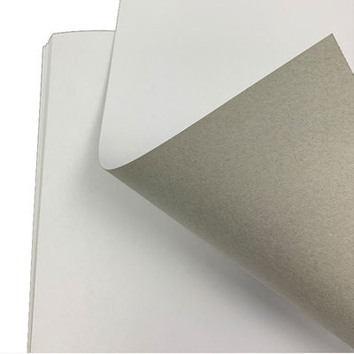 Papier de pâte recyclé en carton duplex recouvert d'un côté et à dos gris