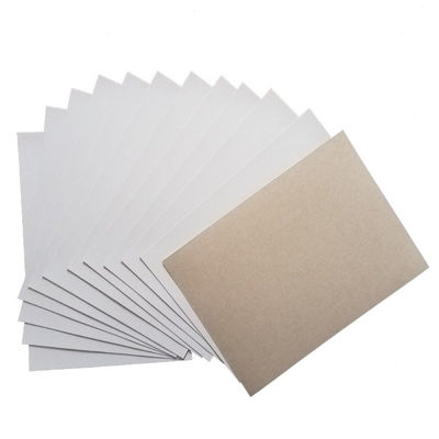 Nouvelle livraison rapide Petite boîte blanche en carton double en fibre recyclée