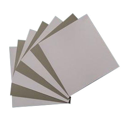 Papier de pâte recyclée en carton duplex recouvert d'un côté avec dos gris pour livres, cartons