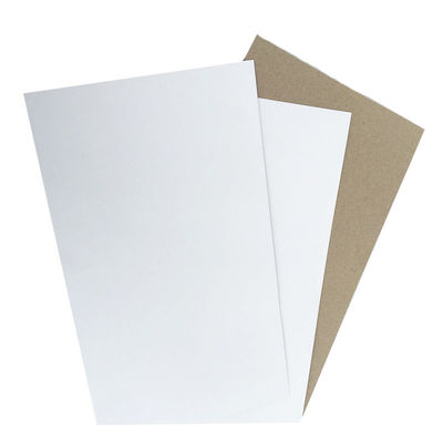 Un côté blanc avec un dos gris en carton duplex: papier duplex de bonne qualité sur mesure