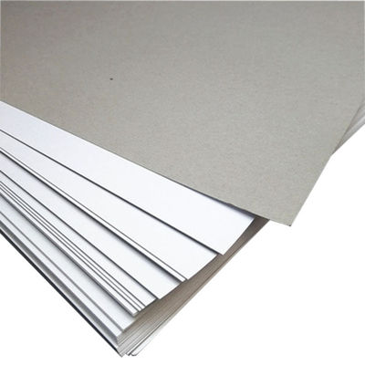 Tableau de papier à motifs gris Matériau brut Ruloir de carton duplex enduit Tableau de papier duplex à motifs gris