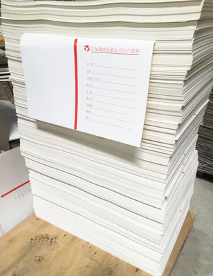 Carton revêtu en duplex à haute résistance au pliage CD≥5 TD≥8 Temps d'impression et de conditionnement