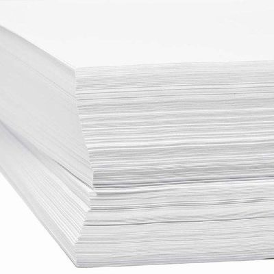 Couleur blanche 80gm Offset Impression papier sans bois papier de liaison de marque personnalisée en gros