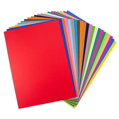 Papier couleur revêtu de kaolinite de taille A4 pour les projets d'impression d'origami / offset