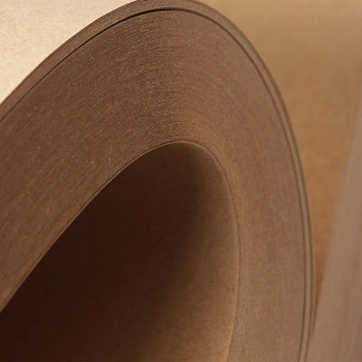 Collage recouvert de 1 côté rouleaux de papier kraft brun écologique haute résistance à la déchirure
