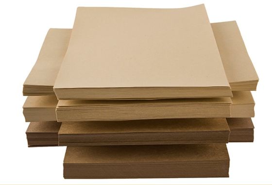 Brown 150gm-300gm papier d'emballage Kraft bobine et feuille d'emballage cadeau