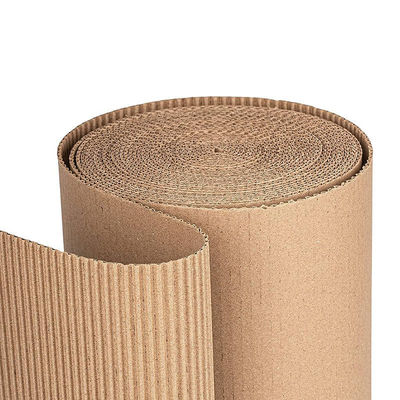 Papier en carton ondulé léger et personnalisé de couleur brune pour emballage
