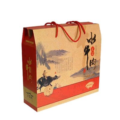 Boîtes en papier brun Boîtes cadeaux en carton recyclé avec d'autres techniques de manipulation d'impression