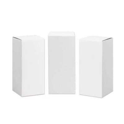Boîtes d' emballage cadeau en carton blanc carré, boîtes d' expédition en papier pour les petites entreprises