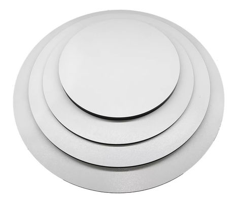 2.0 mm Plateau de base de gâteau laminé Plateau de papier Plateau de gâteau avec dos gris blanc