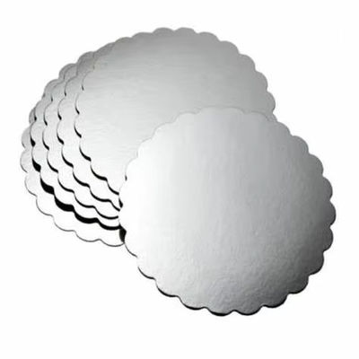2.0 mm Plateau de base de gâteau laminé Plateau de papier Plateau de gâteau avec dos gris blanc